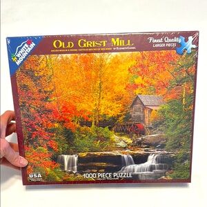NWT White Mountain 1000 piece larger sized puzzle, “Old Grist Mill”